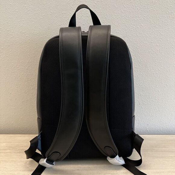 Michael Kors Signature EVERETT BLACK FRONT POCKET LARGE BACKPACK BAG UNISEX NEW - Picture 5 of 12